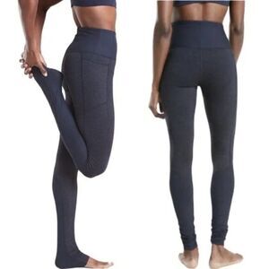 Athleta Blue Exhale Heel Tight High Rise with Pockets Leggings S